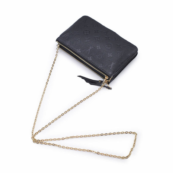 Louis Vuitton Pochette Double Zip Monogram Imprint Black - Picture 2 of 9